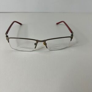Bulova Pendleton Eyeglasses for frames only 53 17 - 140 Gunmetal Red‎